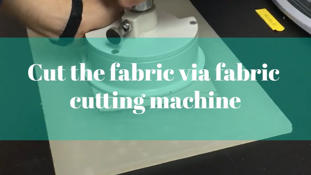 Cut the fabric via fabric cutting machine